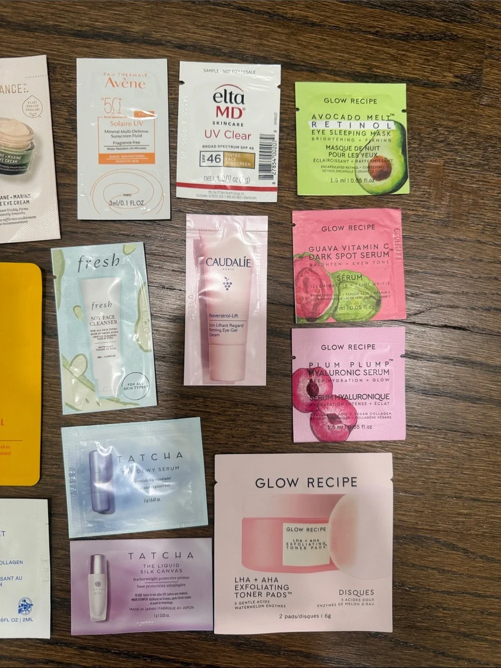 Assorted Designer skincare samples